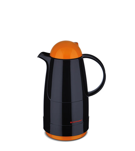 Isolierkanne 200/210/215 CHRISTINE –Electric Edition– - 0,5 l | black/electric clementine