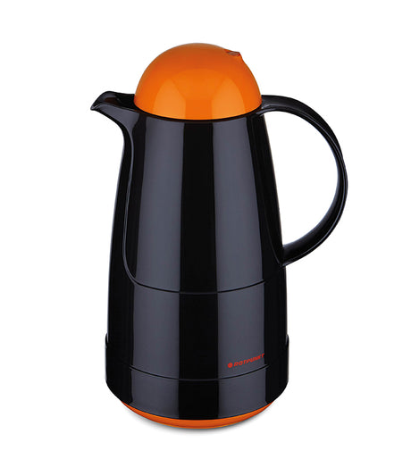 Isolierkanne 200/210/215 CHRISTINE –Electric Edition– - 1,0 l | black/electric clementine