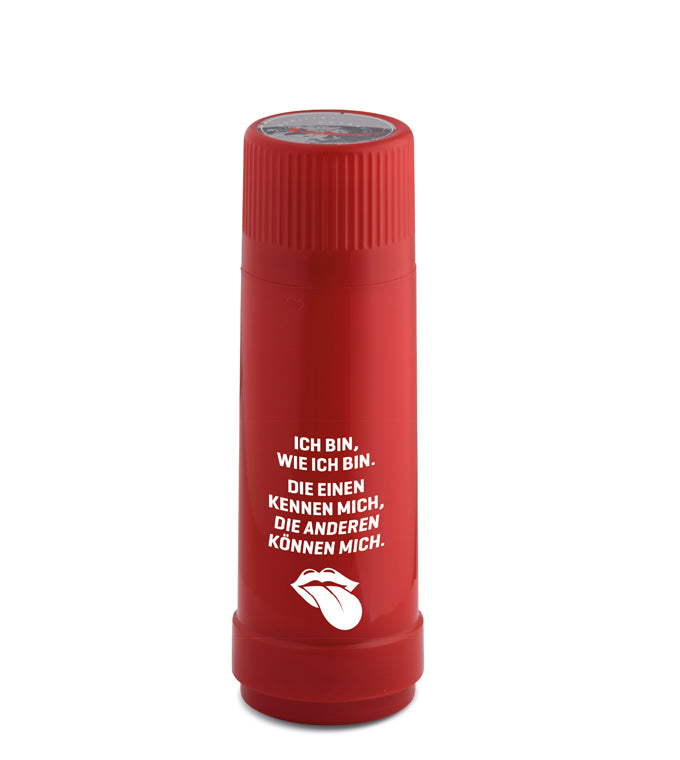 Isolierflasche 40 MAX „Ich bin, wie ich bin“ - 0,5 l | glossy rubin