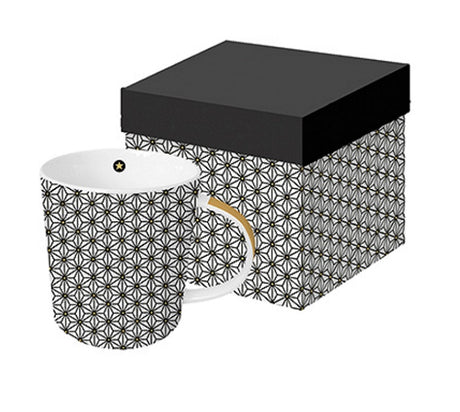 PAPERPRODUCTS DESIGN Trend Mug in rechteckiger Geschenkdose - Ginza black gold