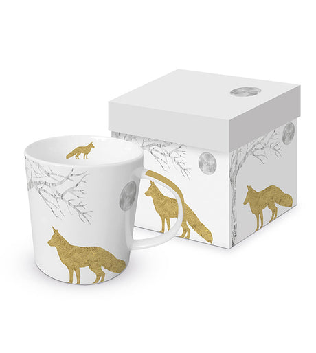 PAPERPRODUCTS DESIGN Trend Mug in rechteckiger Geschenkdose - Mystic Fox real gold