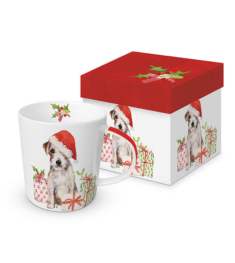 PAPERPRODUCTS DESIGN Trend Mug in rechteckiger Geschenkdose - Christmas Pup