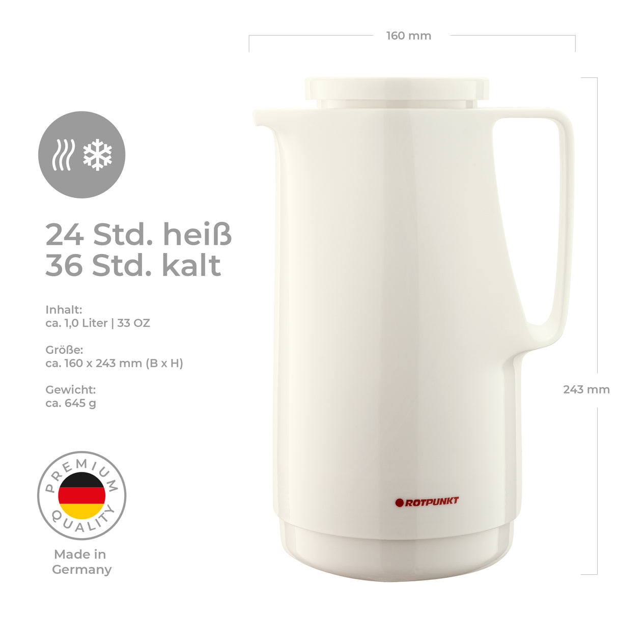 Isolierkanne 760 MAXIMA - 1,0 Liter