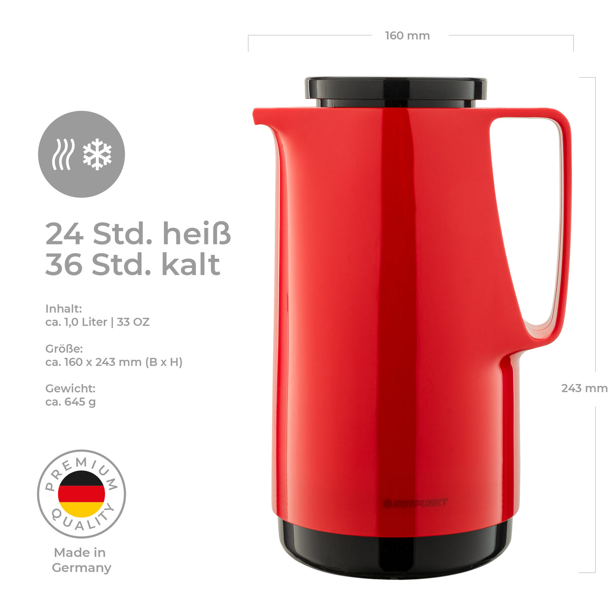 Isolierkanne 760 MAXIMA - 1,0 Liter