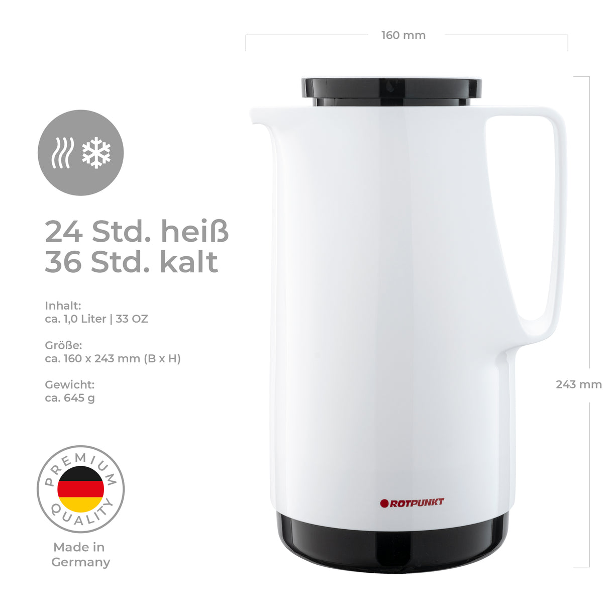 Isolierkanne 760 MAXIMA - 1,0 Liter