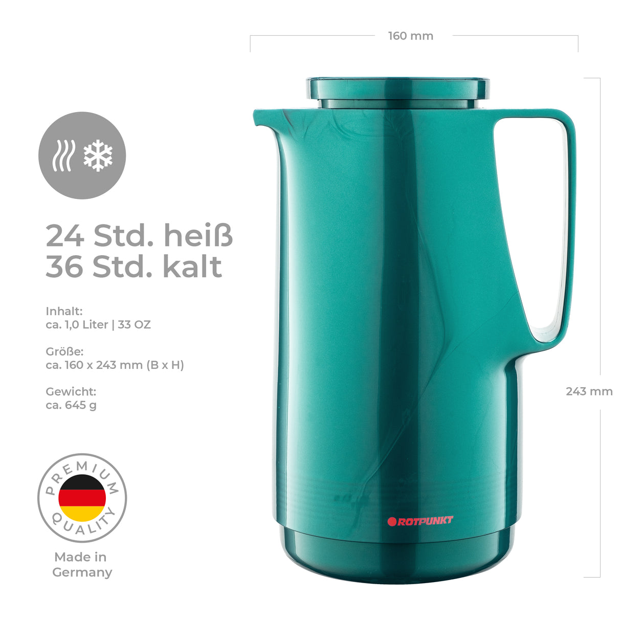 Isolierkanne 760 MAXIMA - 1,0 Liter