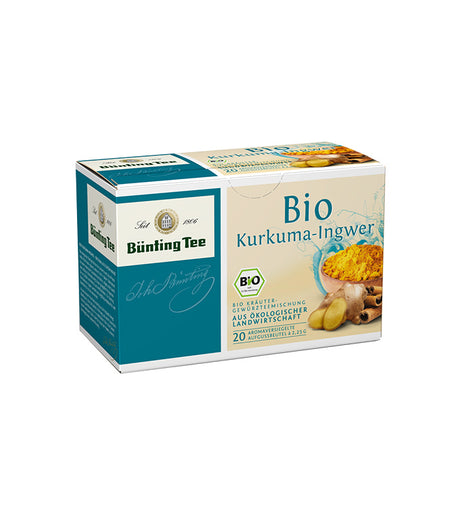 BÜNTING BIO Kurkuma-Ingwer-Tee - 20 x 2,25g im Teebeutel