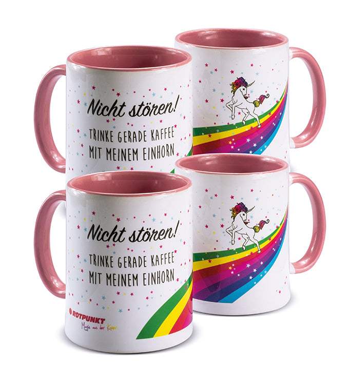 Einhorn-Tassen - 2x Keramik / Motiv 1