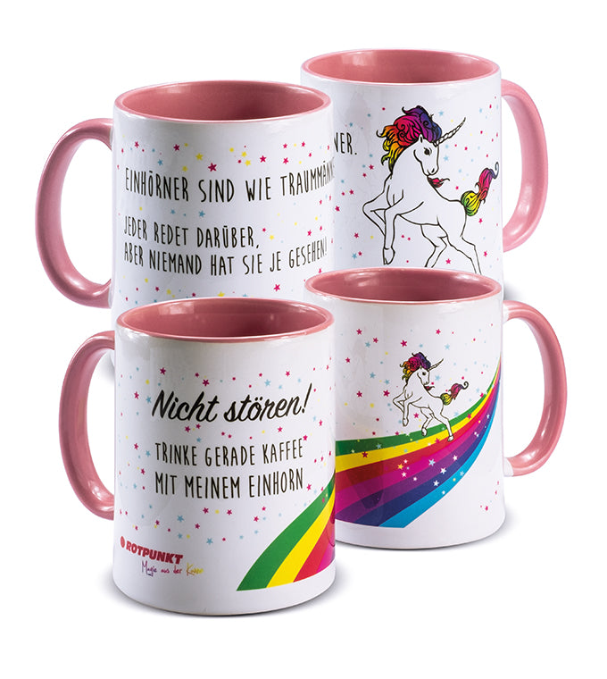 Einhorn-Tassen - 2x Keramik / Motiv 1 und 2