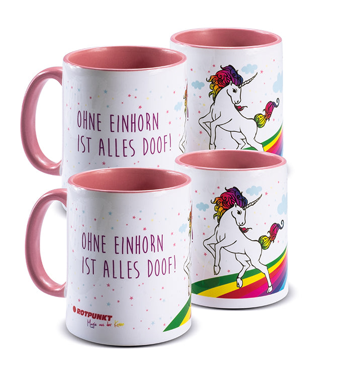 Einhorn-Tassen - 2x Keramik / Motiv 3