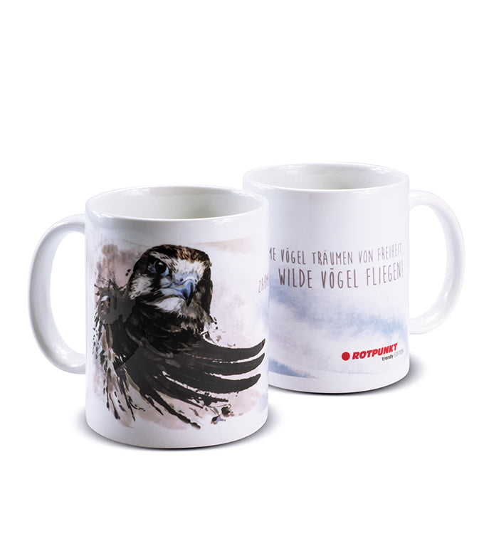 Falke-Tassen - 1x Keramik / Motiv 1