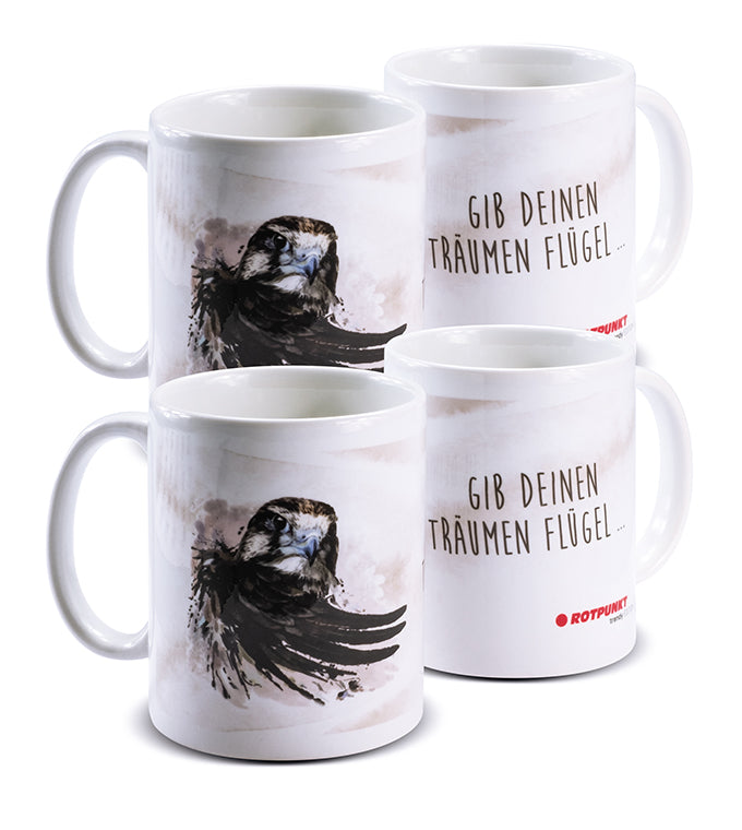 Falke-Tassen - 2x Keramik / Motiv 2