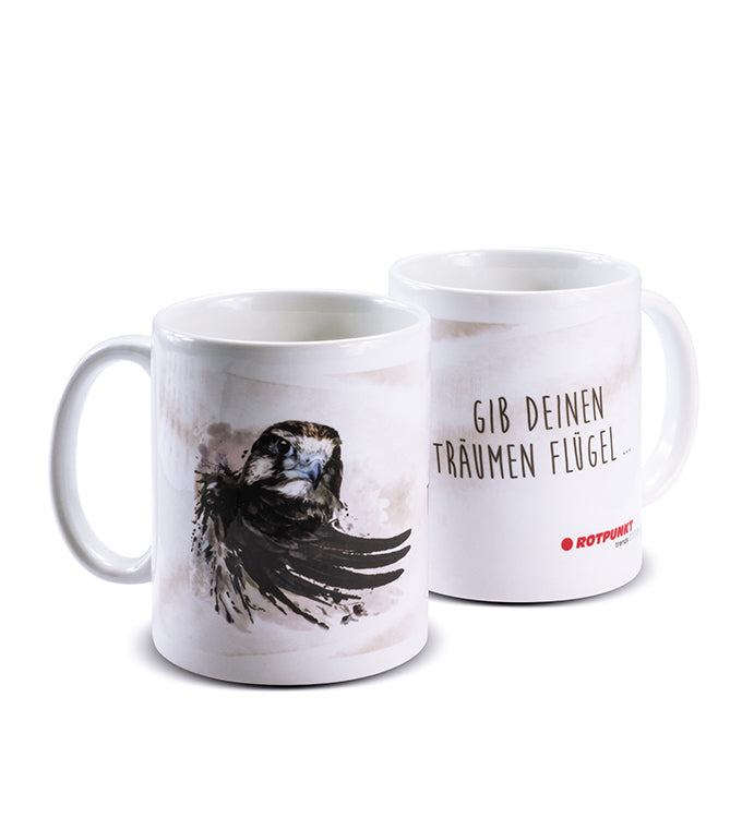 Falke-Tassen - 1x Keramik / Motiv 2