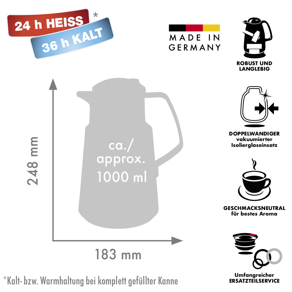 Isolierkanne 290 DANIELA - 1,0 Liter