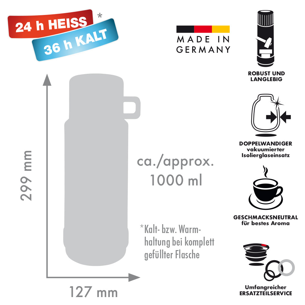 Isolierflasche 60 JESPER –Pastell Edition– - 1,0 l | vanilla