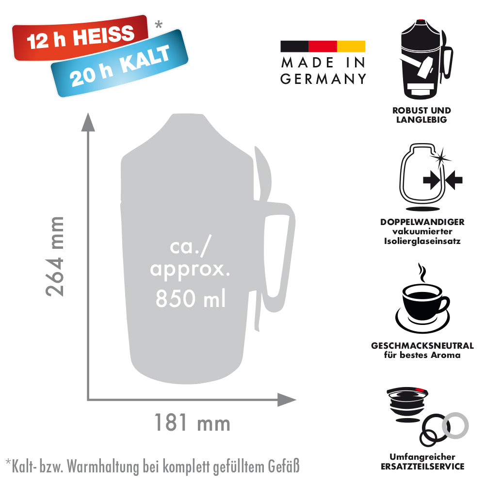 Isolier-Speisegefäß 850 DIRK - vanilla