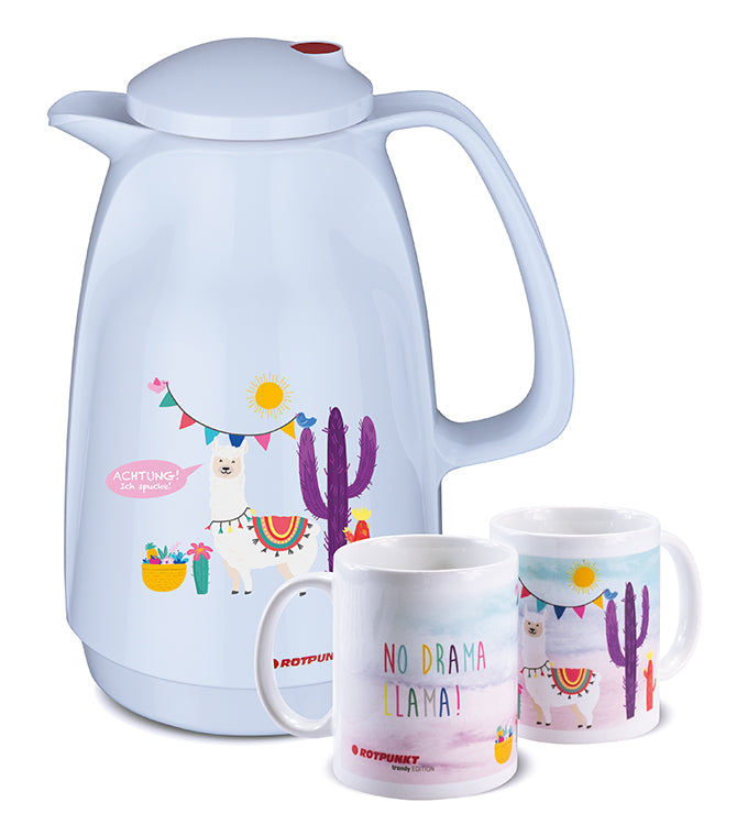 Lama-Set polar - mit 1 Keramiktasse / Motiv 1