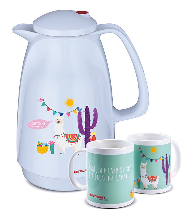 Lama-Set polar - mit 1 Keramiktasse / Motiv 2
