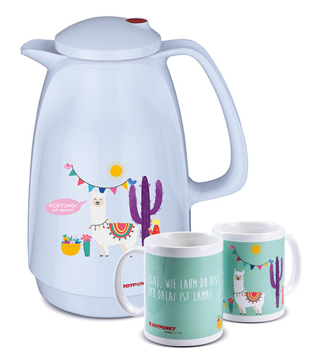 Lama-Set polar - mit 1 Keramiktasse / Motiv 2