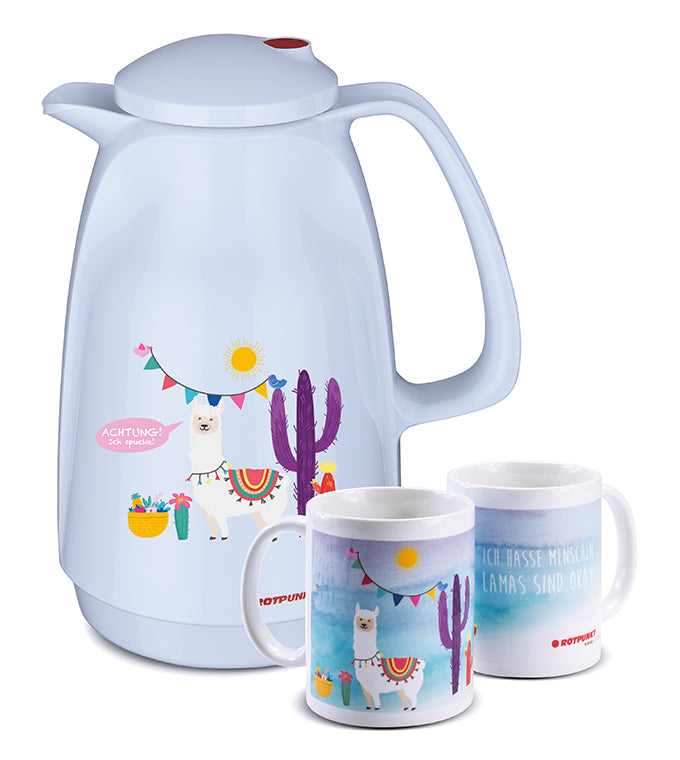 Lama-Set polar - mit 1 Keramiktasse / Motiv 3