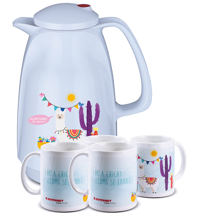 Lama-Set polar - mit 2 Keramiktassen / Motiv 4