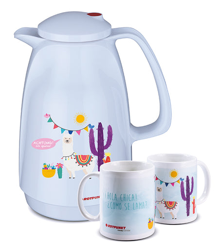 Lama-Set polar - mit 1 Keramiktasse / Motiv 4