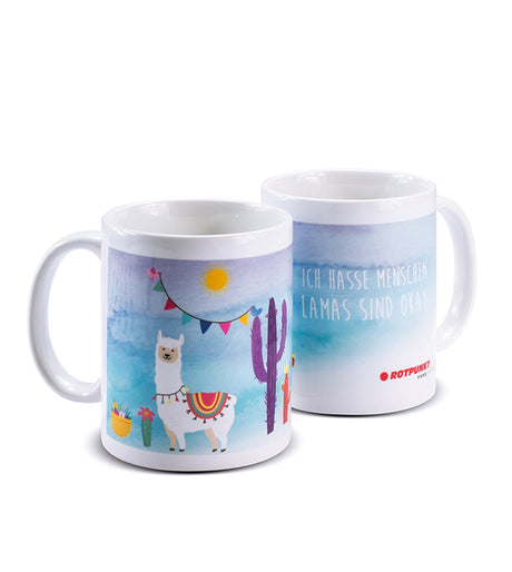 Lama-Tassen - 1x Keramik / Motiv 3
