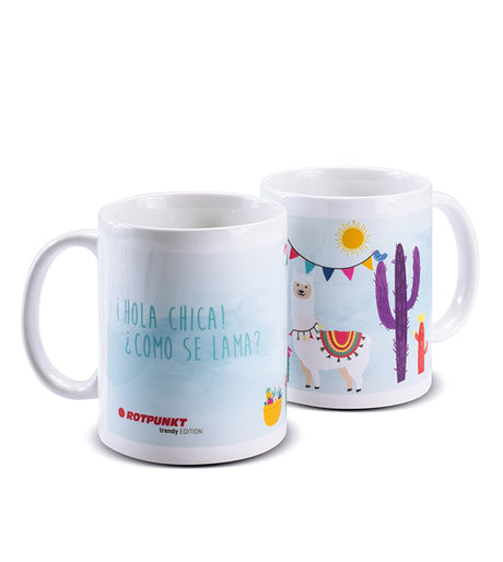 Lama-Tassen - 1x Keramik / Motiv 4