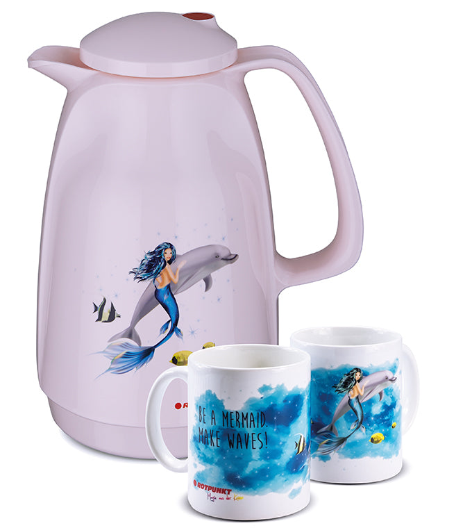 Meerjungfrau-Set cherry blossom - mit 1 Keramiktasse / Motiv 1