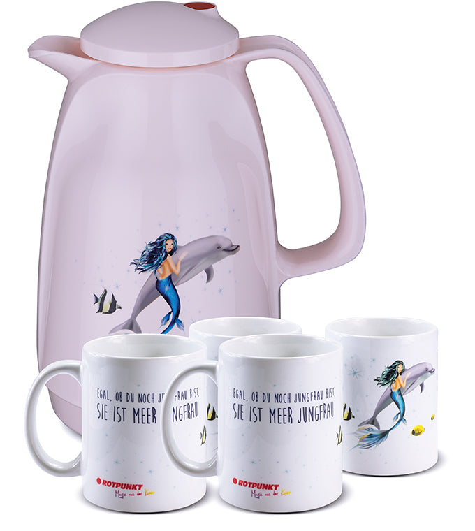 Meerjungfrau-Set cherry blossom - mit 2 Keramiktassen / Motiv 2
