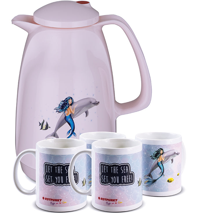 Meerjungfrau-Set cherry blossom - mit 2 Keramiktassen / Motiv 4