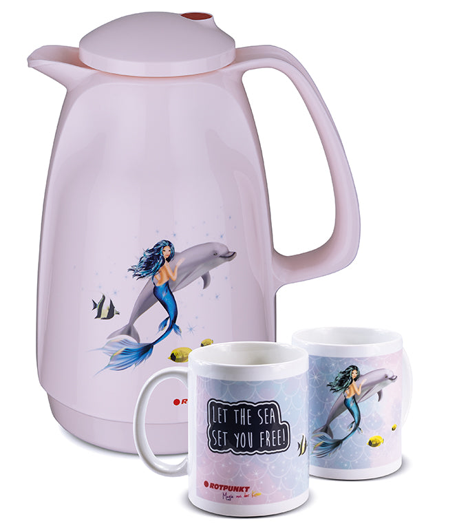 Meerjungfrau-Set cherry blossom - mit 1 Keramiktasse / Motiv 4