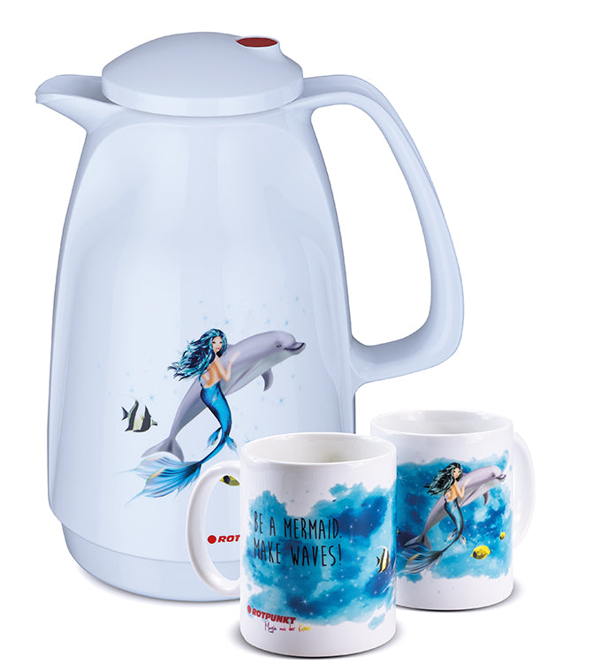 Meerjungfrau-Set polar - mit 1 Keramiktasse / Motiv 1