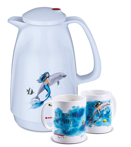 Meerjungfrau-Set polar - mit 1 Keramiktasse / Motiv 1