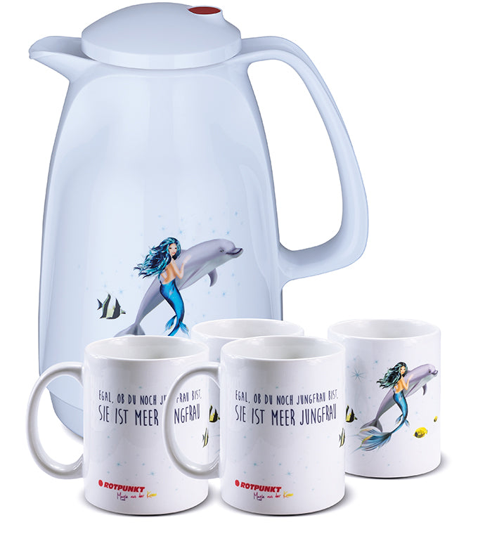 Meerjungfrau-Set polar - mit 2 Keramiktassen / Motiv 2