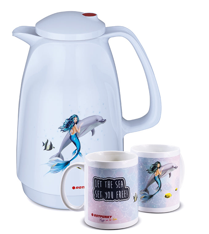 Meerjungfrau-Set polar - mit 1 Keramiktasse / Motiv 4