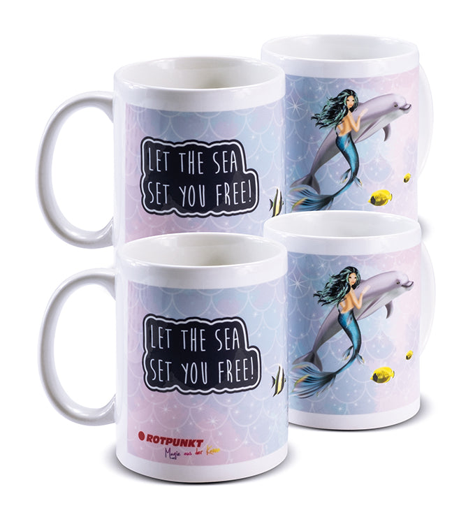 Meerjungfrau-Tassen - 2x Keramik / Motiv 4