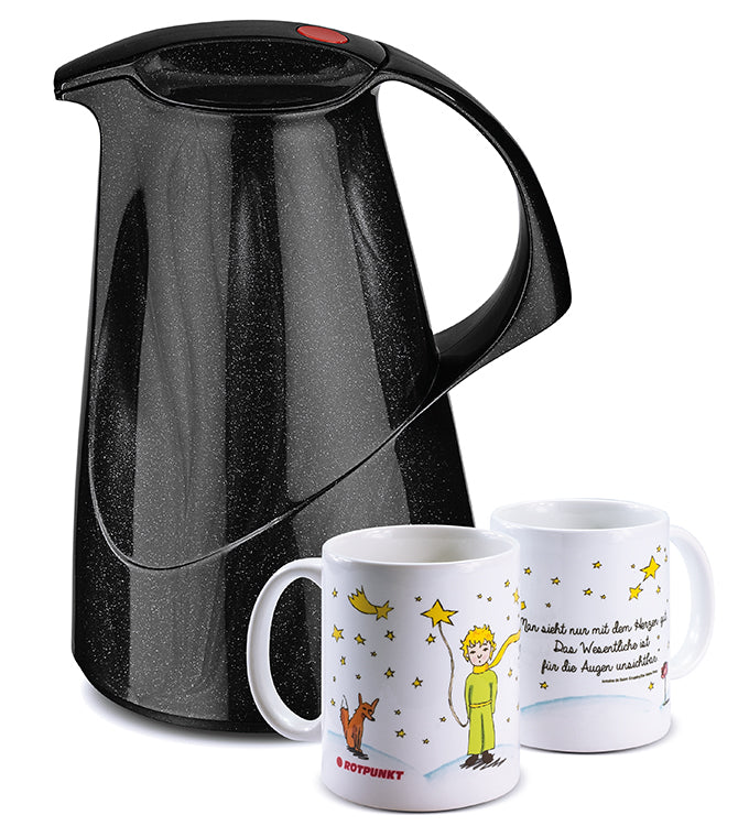 Set Der Prinz & sein Fuchs black - mit 1 Keramiktasse / Motiv 1