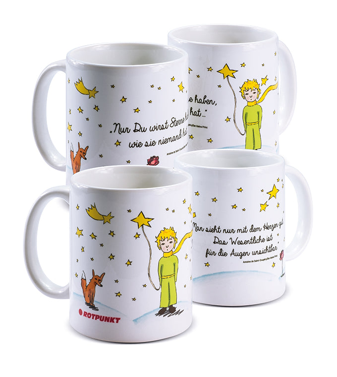 Tassen Der Prinz & sein Fuchs - 2x Keramik / Motiv 1 und 2