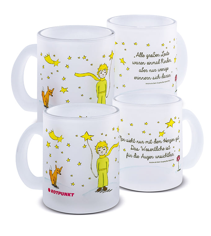 Tassen Der Prinz & sein Fuchs - 2x Milchglas / Motiv 1 und 4
