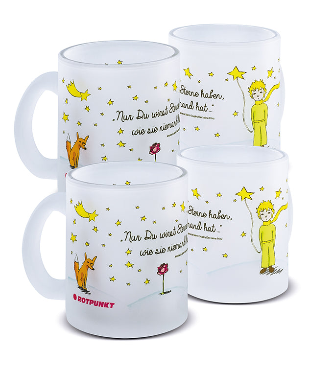 Tassen Der Prinz & sein Fuchs - 2x Milchglas / Motiv 2