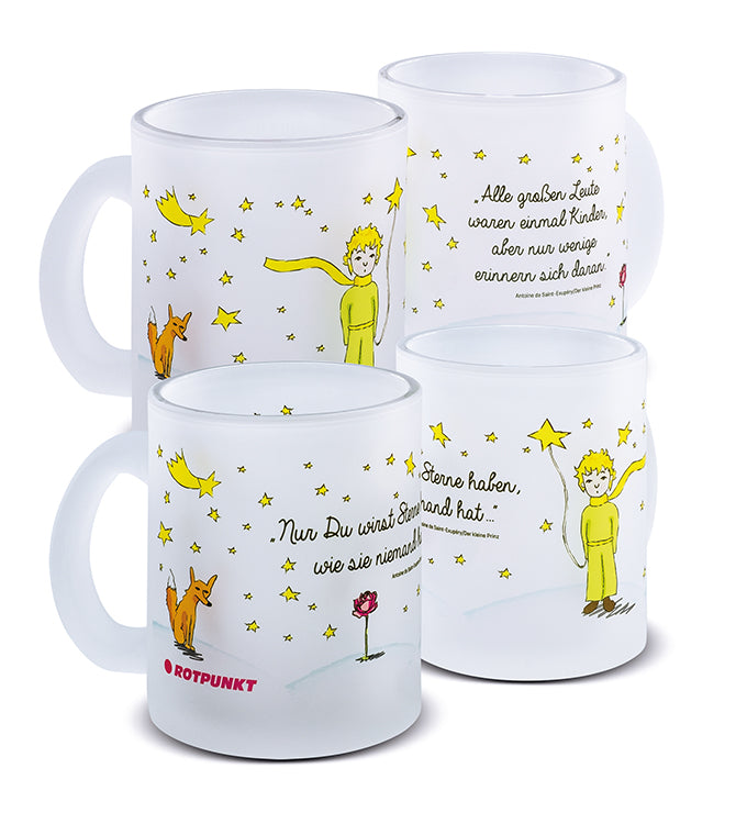 Tassen Der Prinz & sein Fuchs - 2x Milchglas / Motiv 2 und 4