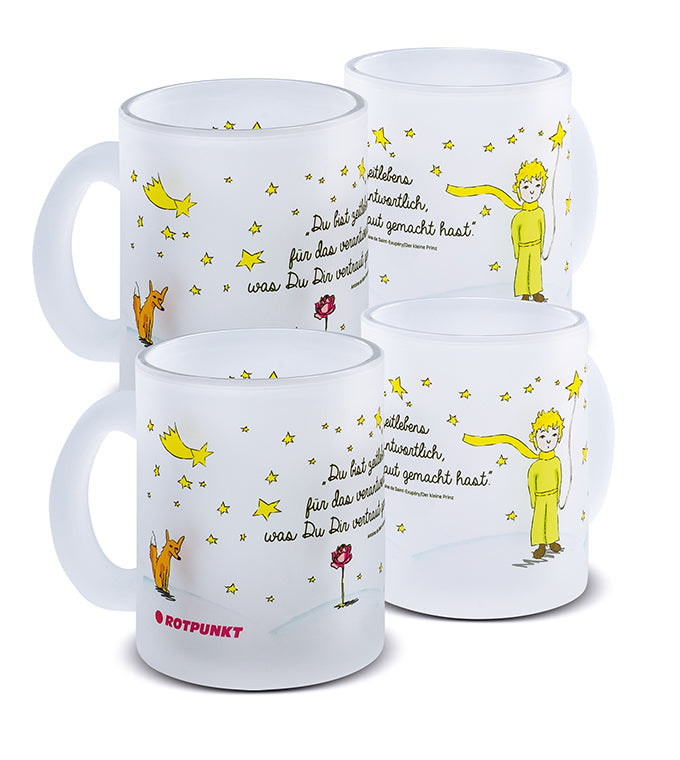 Tassen Der Prinz & sein Fuchs - 2x Milchglas / Motiv 3