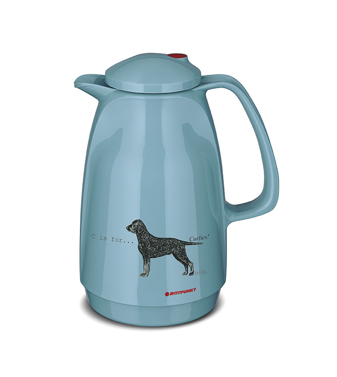 Isolierkanne 220 Maria Heskins Edition - Curly Coated Retriever | pearl grey