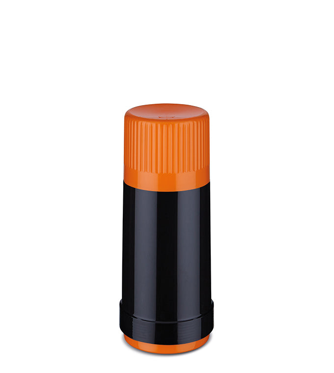 Isolierflasche 40 MAX - 0,25 l | black/electric clementine
