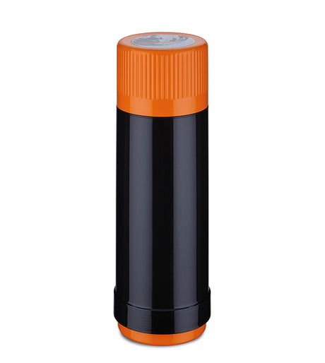 Isolierflasche 40 MAX - 0,75 l | black/electric clementine