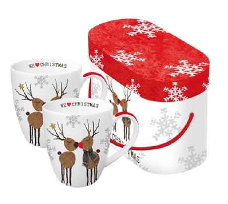 PAPERPRODUCTS DESIGN Henkelbecher 2er-Set - We love Christmas