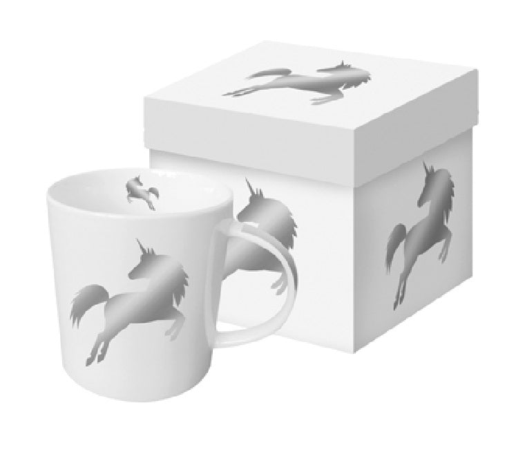 PAPERPRODUCTS DESIGN Trend Mug in rechteckiger Geschenkdose - Silver Unicorn