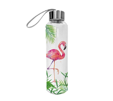 PAPERPRODUCTS DESIGN Glasflasche - Tropical Flamingo