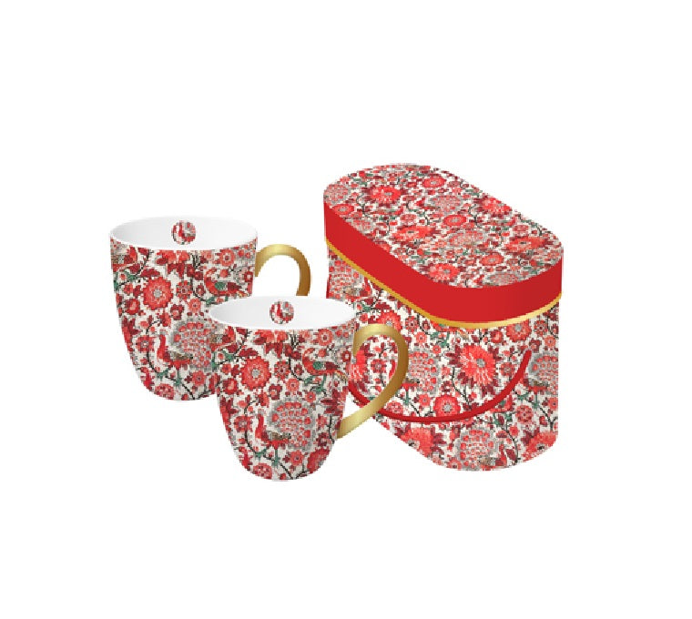 PAPERPRODUCTS DESIGN Henkelbecher 2er-Set - Pavone Red